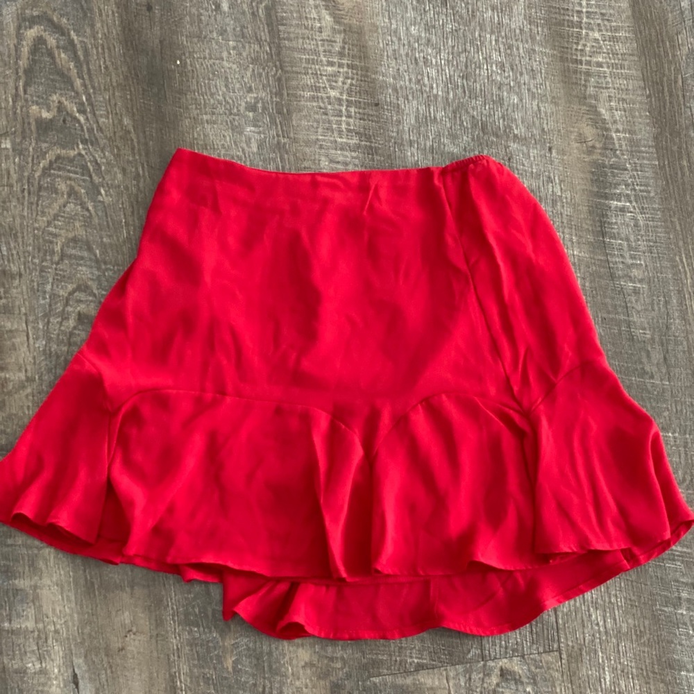 🎉NEW YEAR SALE🎉 Red Frill Mini Skirt